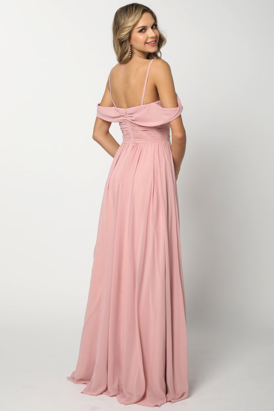 Prom Dresses Long Formal Prom A Line Dress Dusty Rose