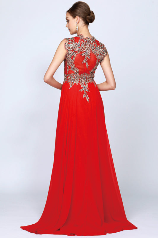 Formal Dresses Long Formal A Line Evening Dress Red