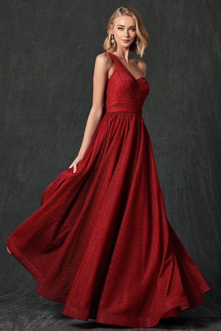 Prom Dresses Long Prom Glitter Formal Evening Dress Red