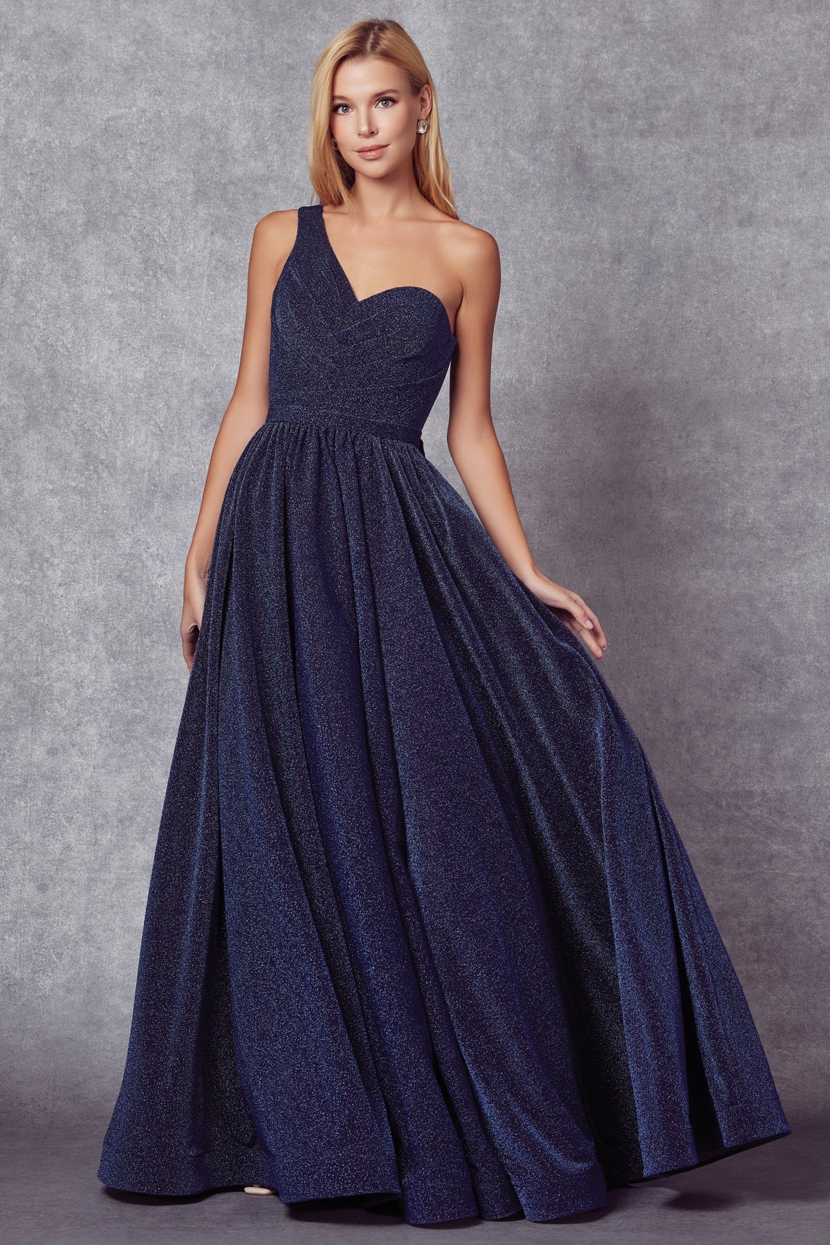 Prom Dresses Long Prom Glitter Formal Evening Dress Navy Blue