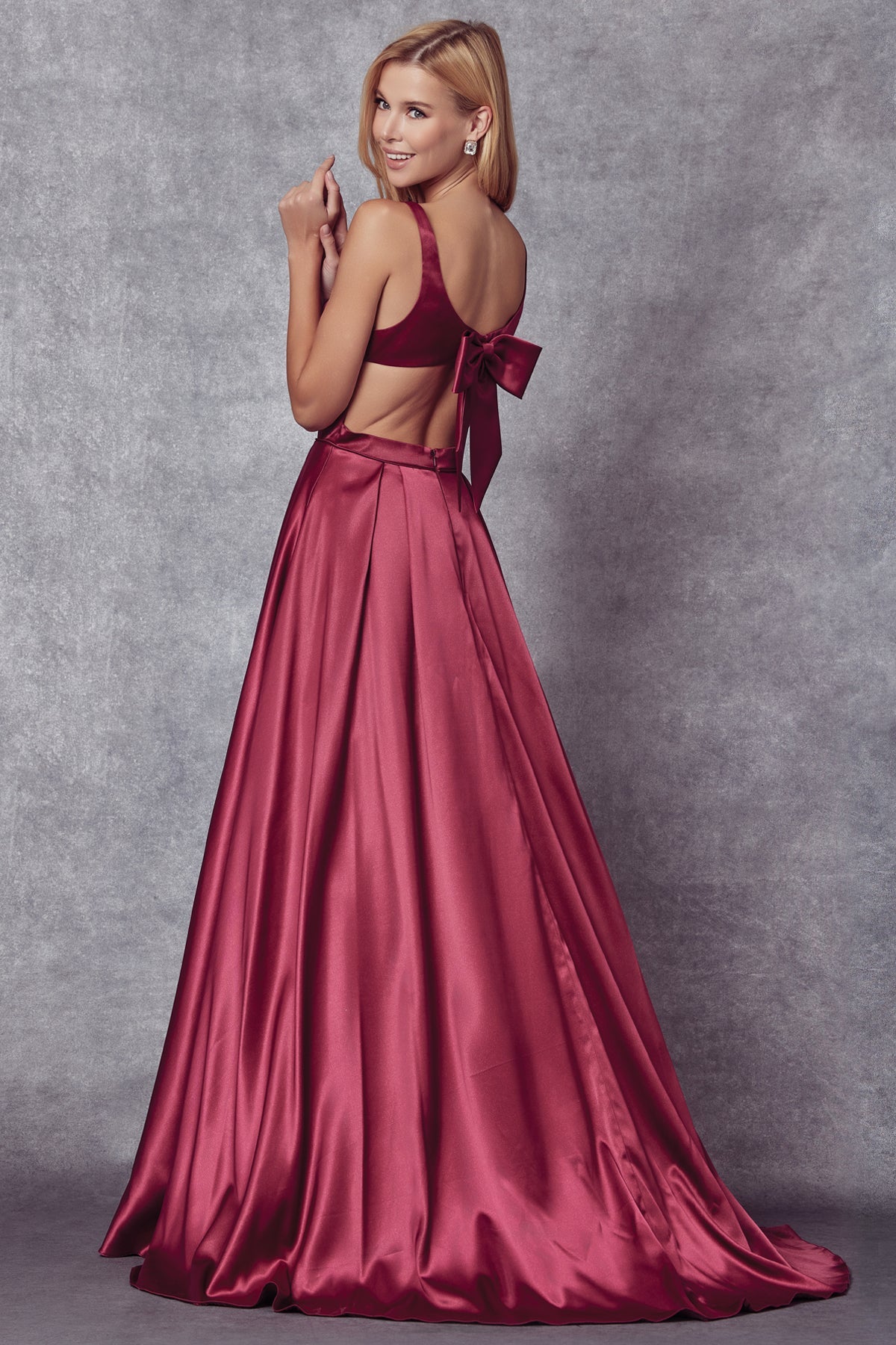 Prom Dresses Ball Gown A Line Long Formal Prom Dress Burgundy