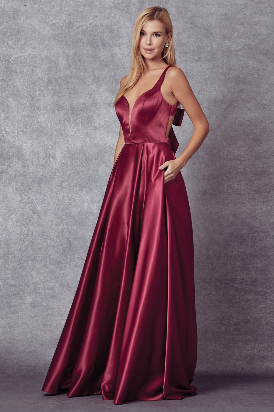 Prom Dresses Ball Gown A Line Long Formal Prom Dress Burgundy