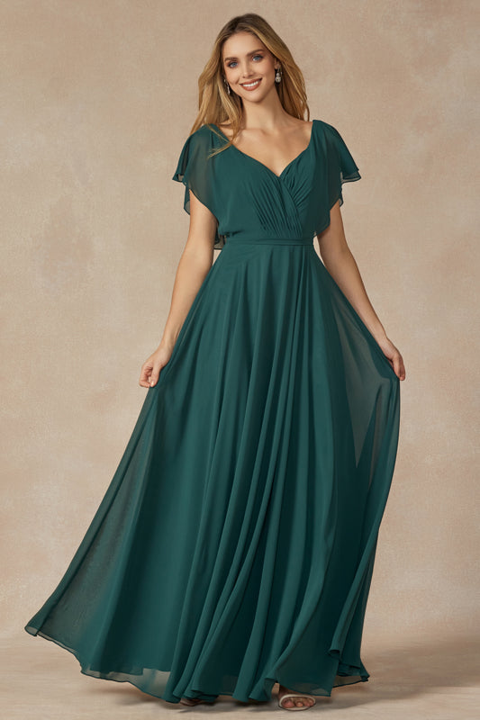 Formal Dresses Long Formal A Line Evening Dress Emerald Green