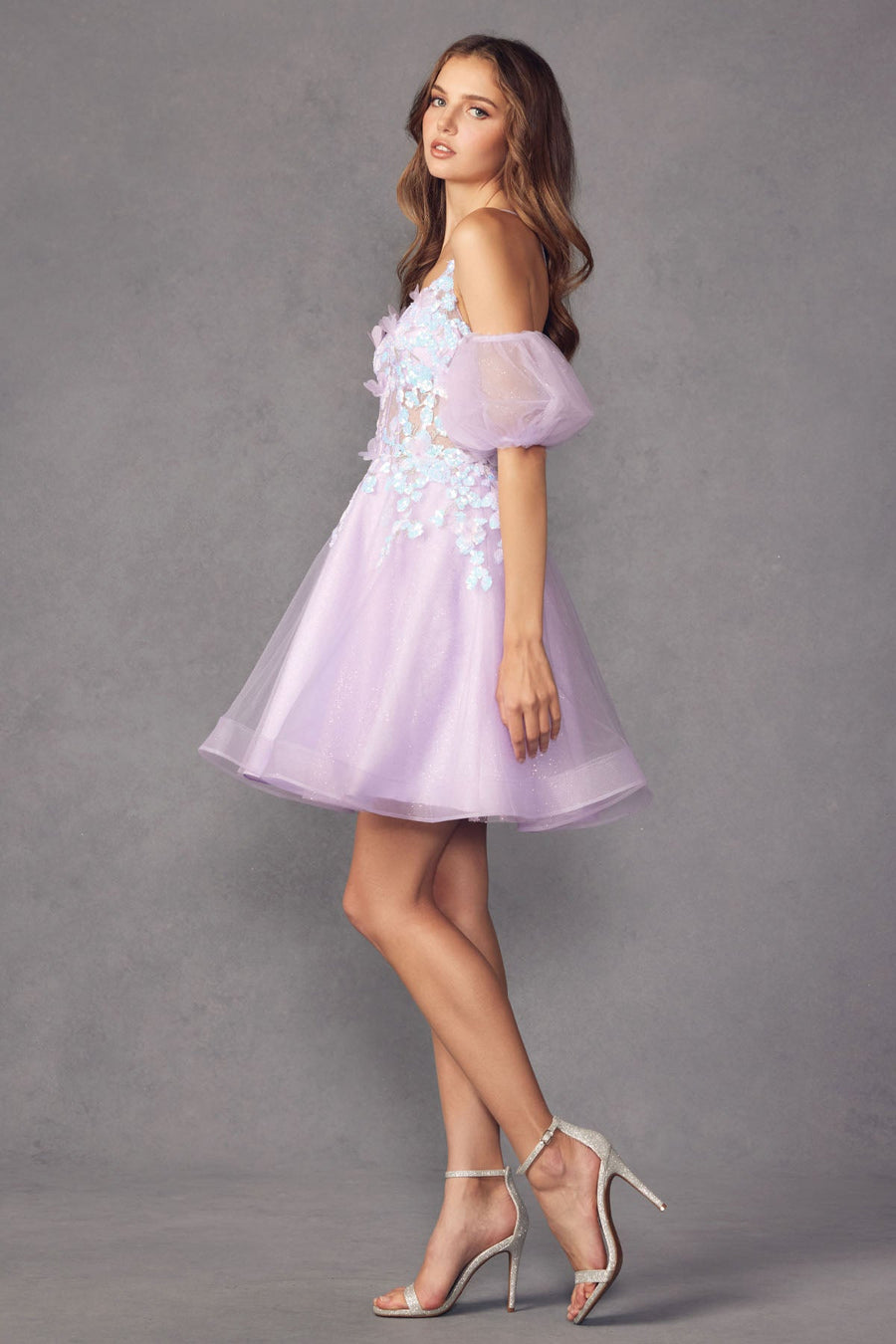Cocktail Dresses Homecoming Sequin Short Cocktail Dress Lavender