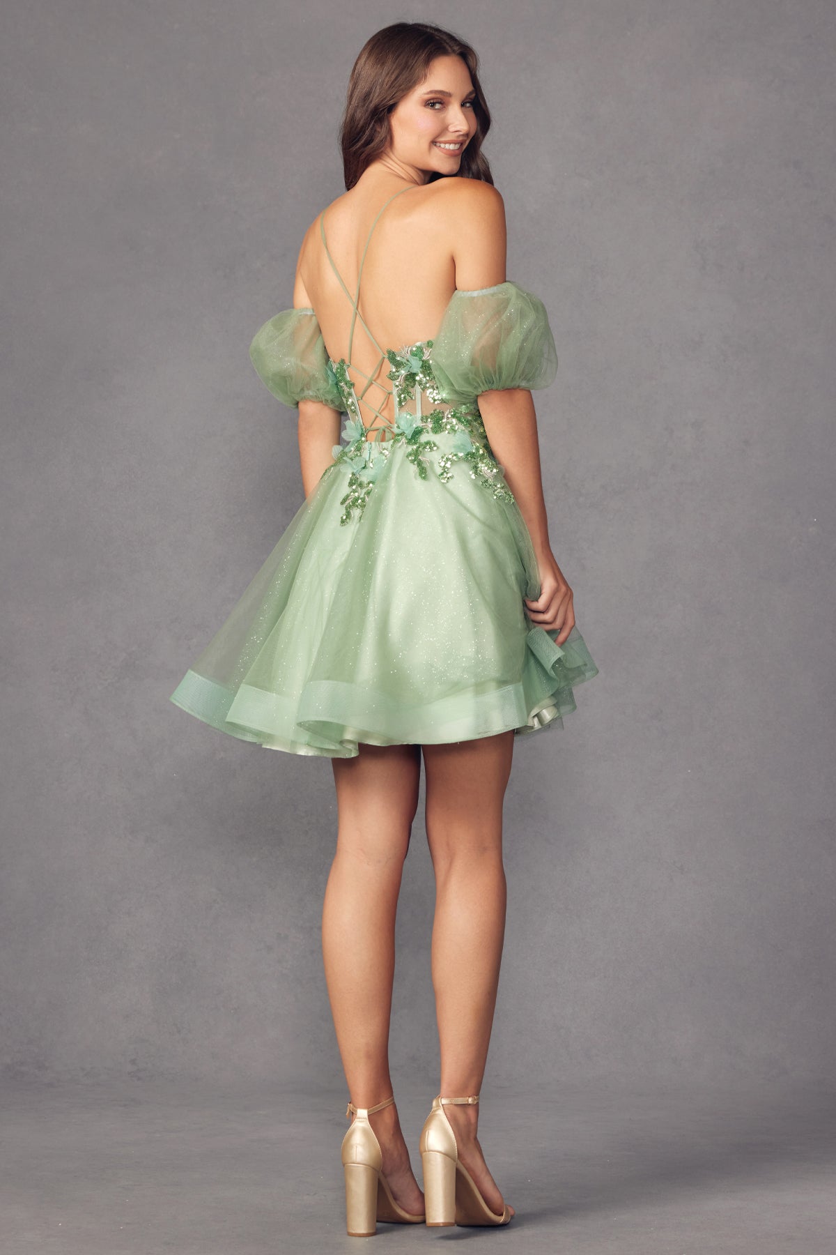 Cocktail Dresses Homecoming Sequin Short Cocktail Dress Sea Green