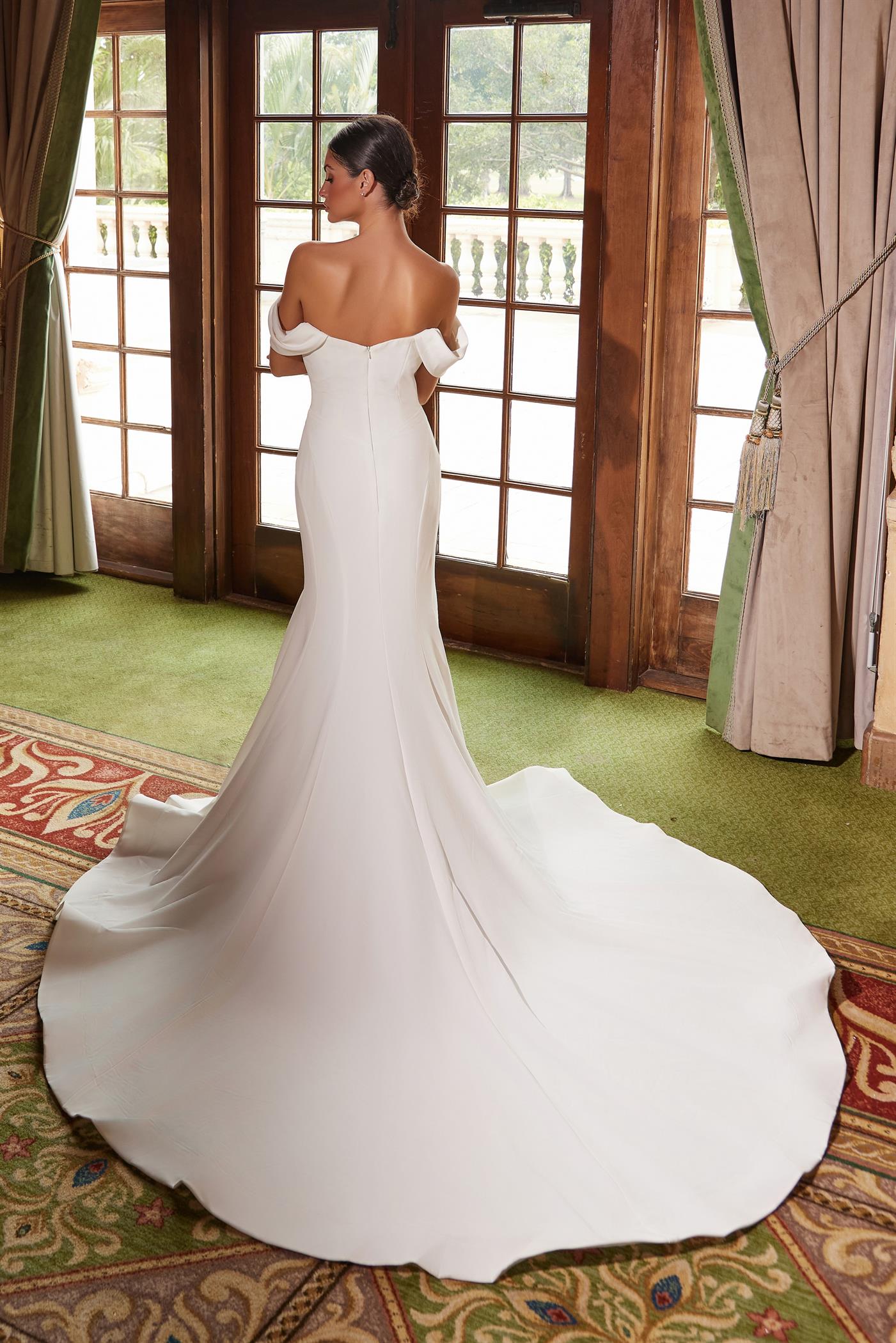 Wedding Dresses Pleated Long Simple Wedding Dress White