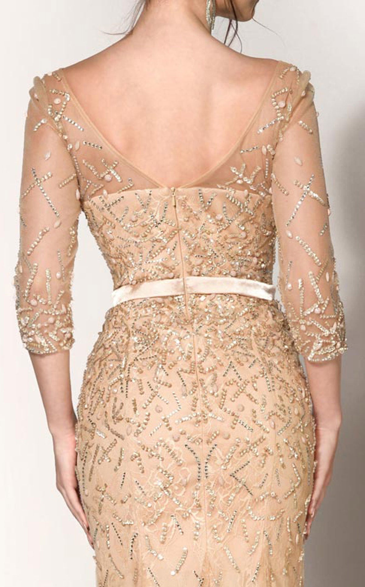 Formal Dresses Long Beaded Sequin Evening Formal Dress Gold