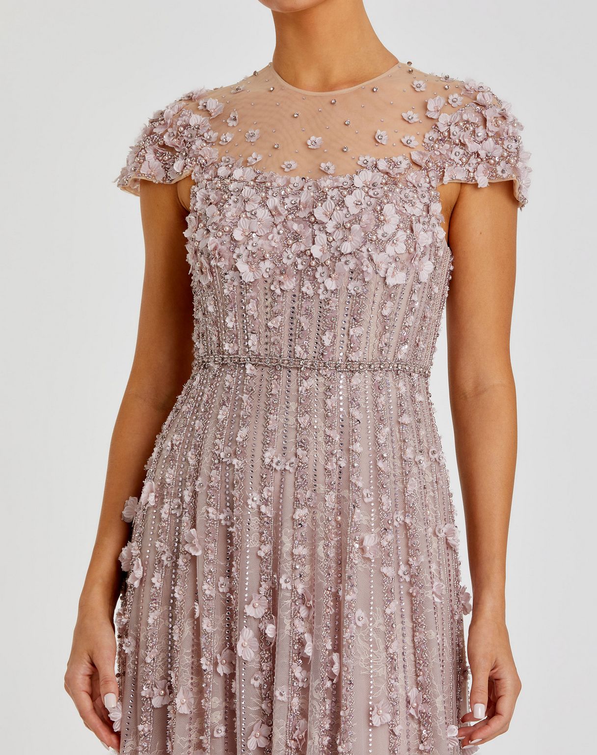 Formal Dresses Long Formal A Line Lace Evening Dress Vintage Lilac