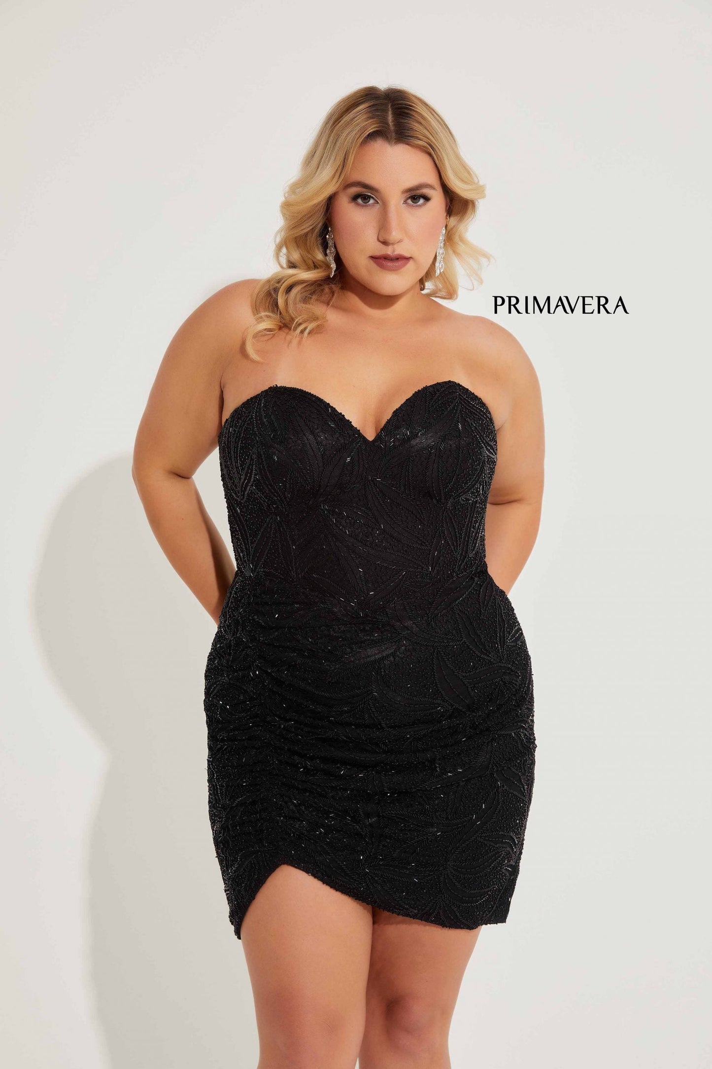 Plus Size Dresses Plus Size Short Fitted Cocktail Dress Black