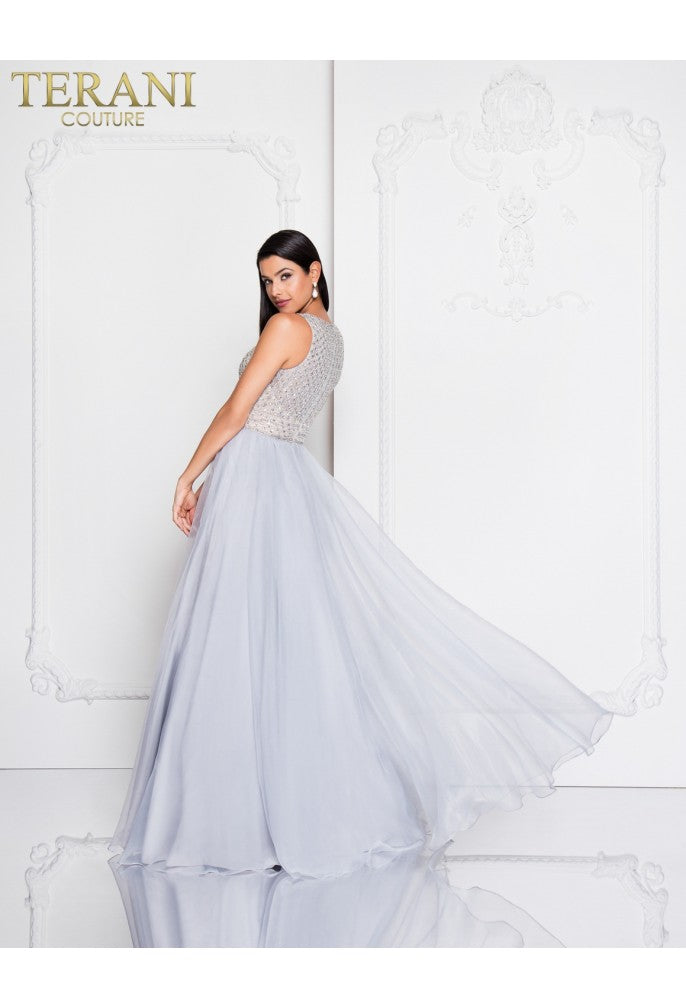 Prom Dresses Ball Gown Beaded Long Prom Formal Dress Black Nude