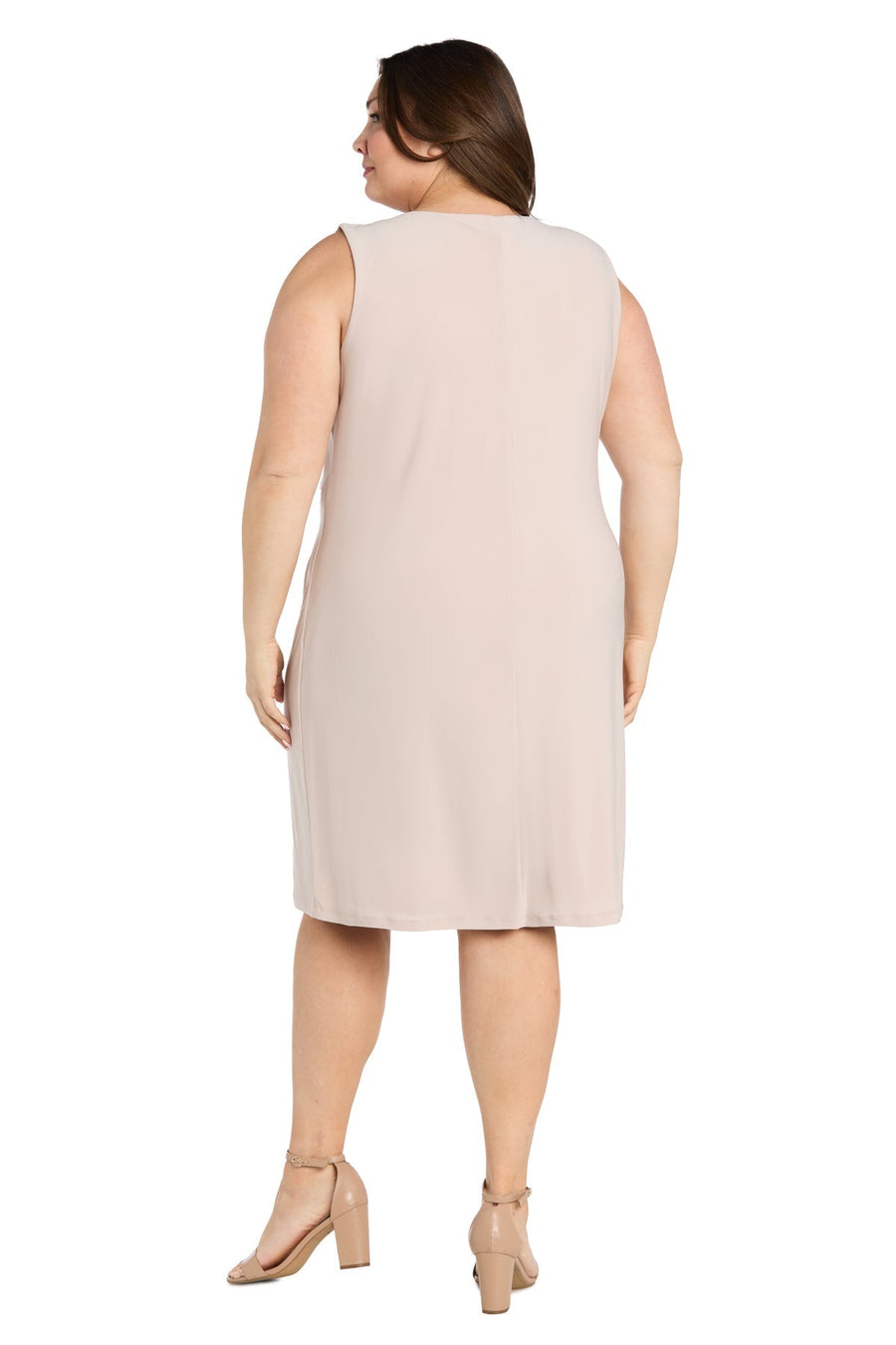 Plus Size Dresses Plus Size Short Mother of the Bride Jacket Dress Champagne