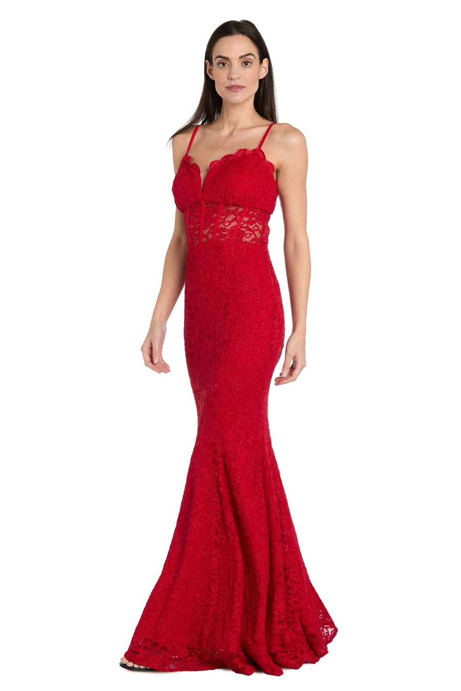 Prom Dresses Long Formal Lace Prom Dress Red