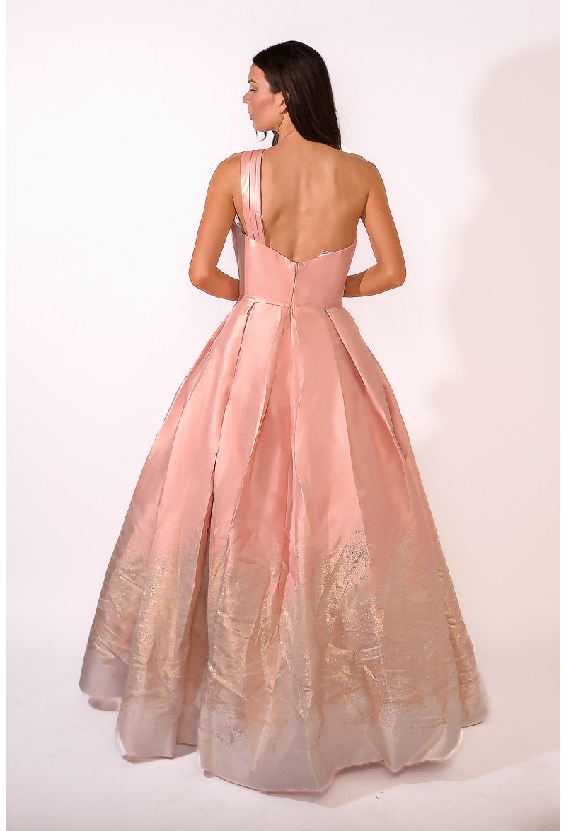 فستان سهرة طويل بكتف واحد من Terani Couture 1912E9180