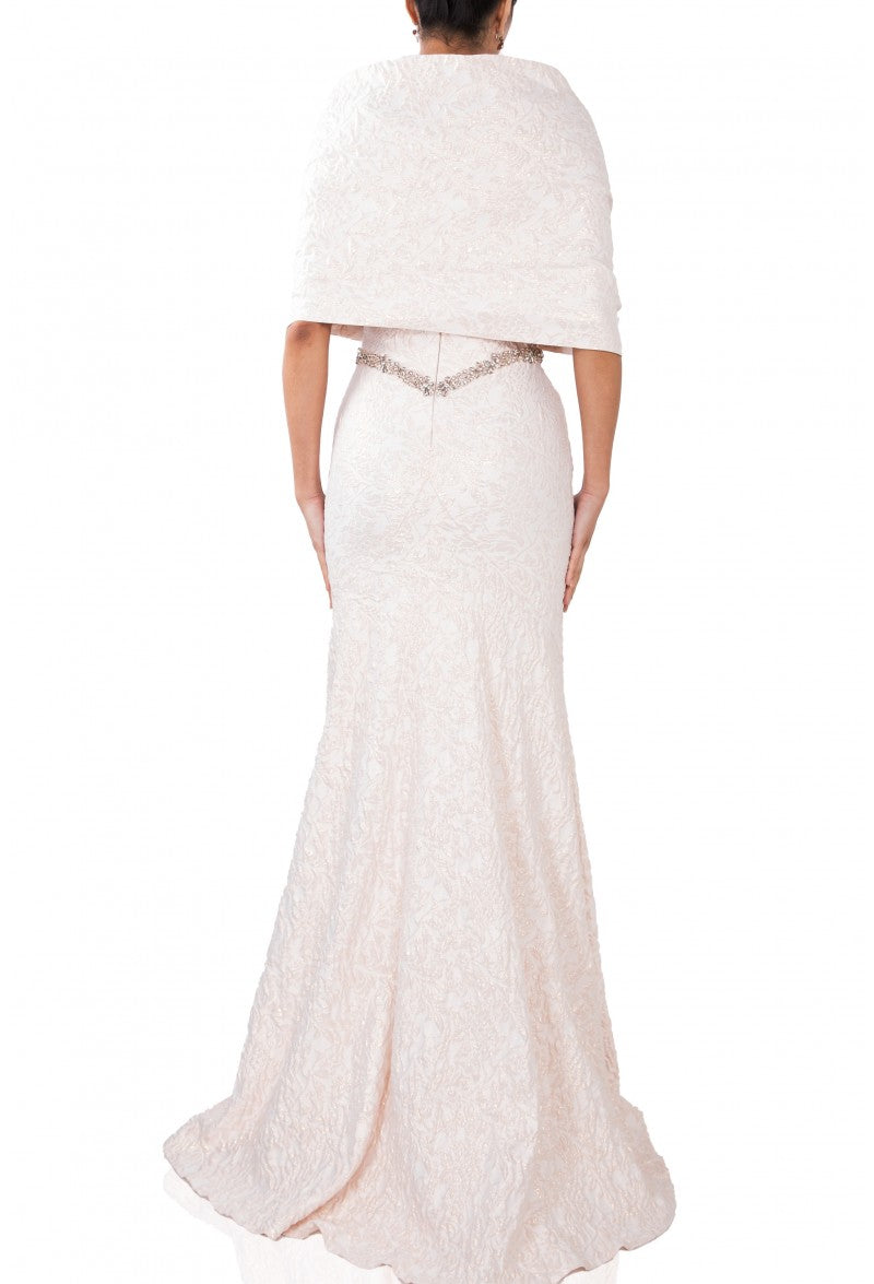 Terani Couture Long Mother Of The Bride Gown 1921M0726 - The Dress Outlet Blush