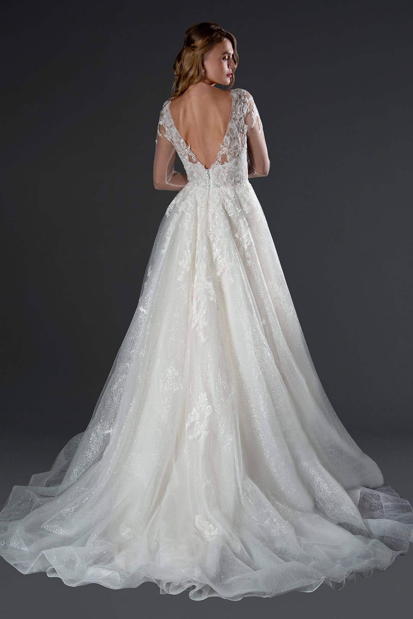 Wedding Dresses Long Wedding Lace Simple Dress Off White