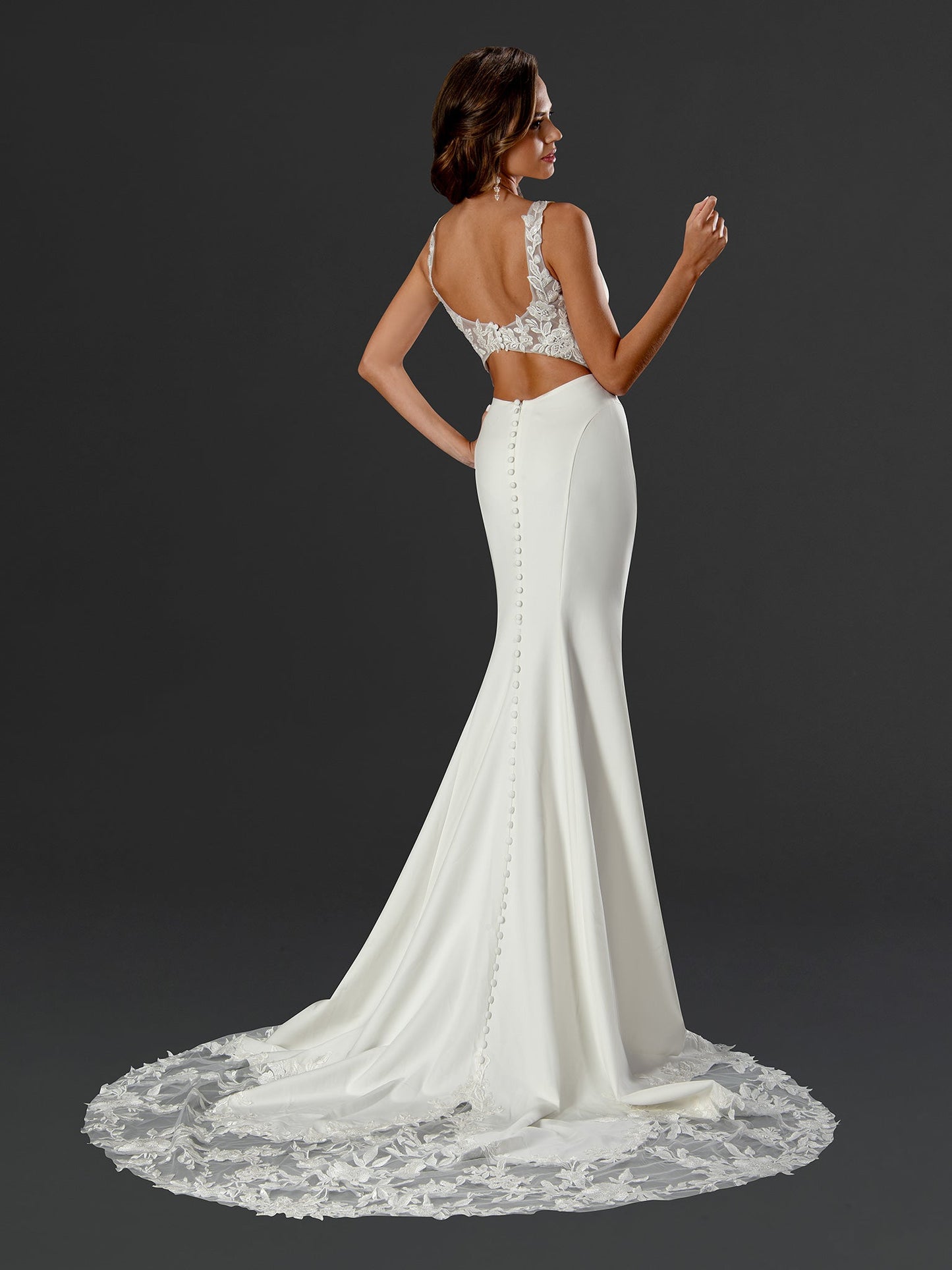 Wedding Dresses Long Wedding Lace Bridal Dress Off White