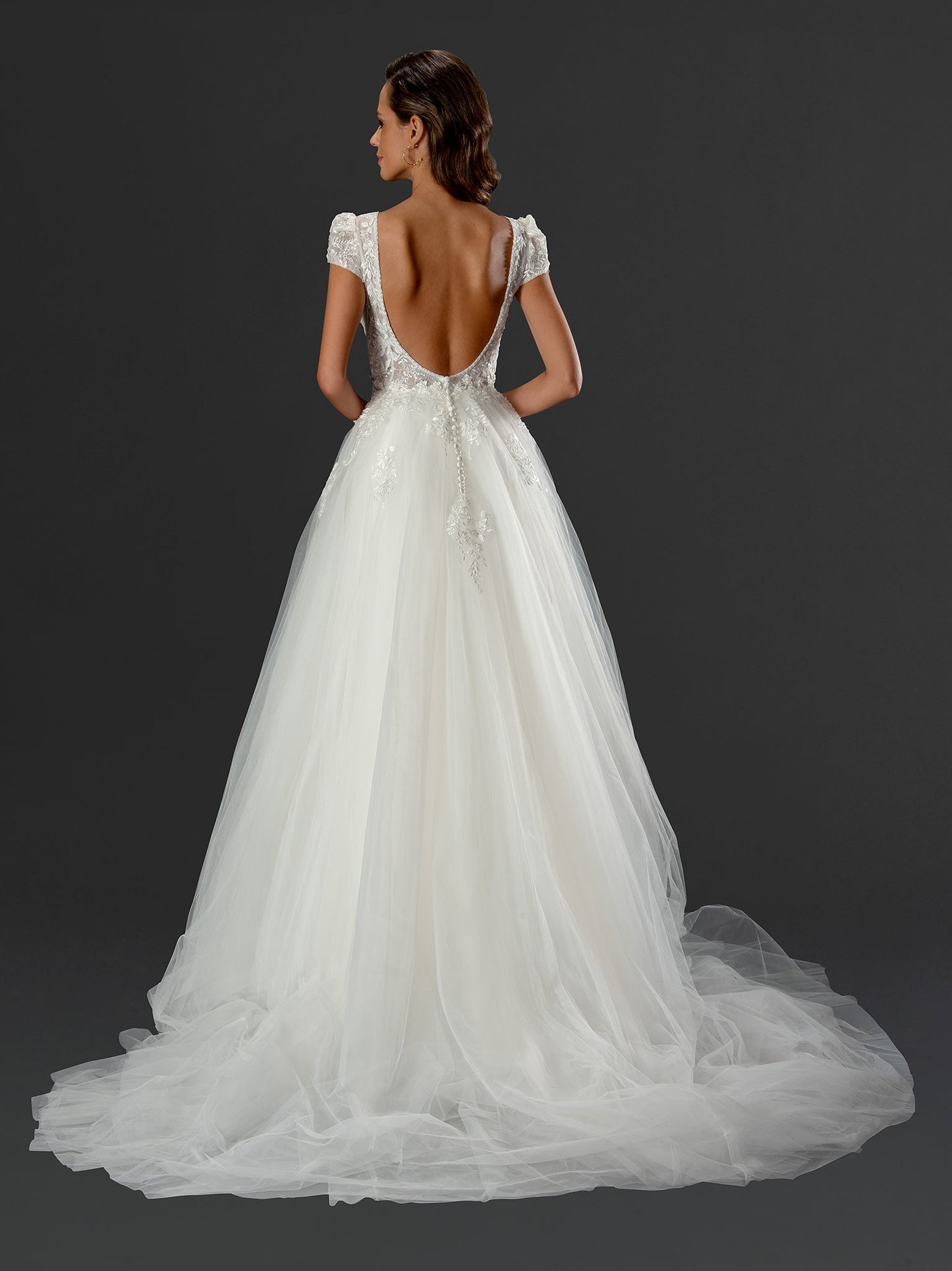 Wedding Dresses Simple Long Wedding A Line Bridal Dress Off White