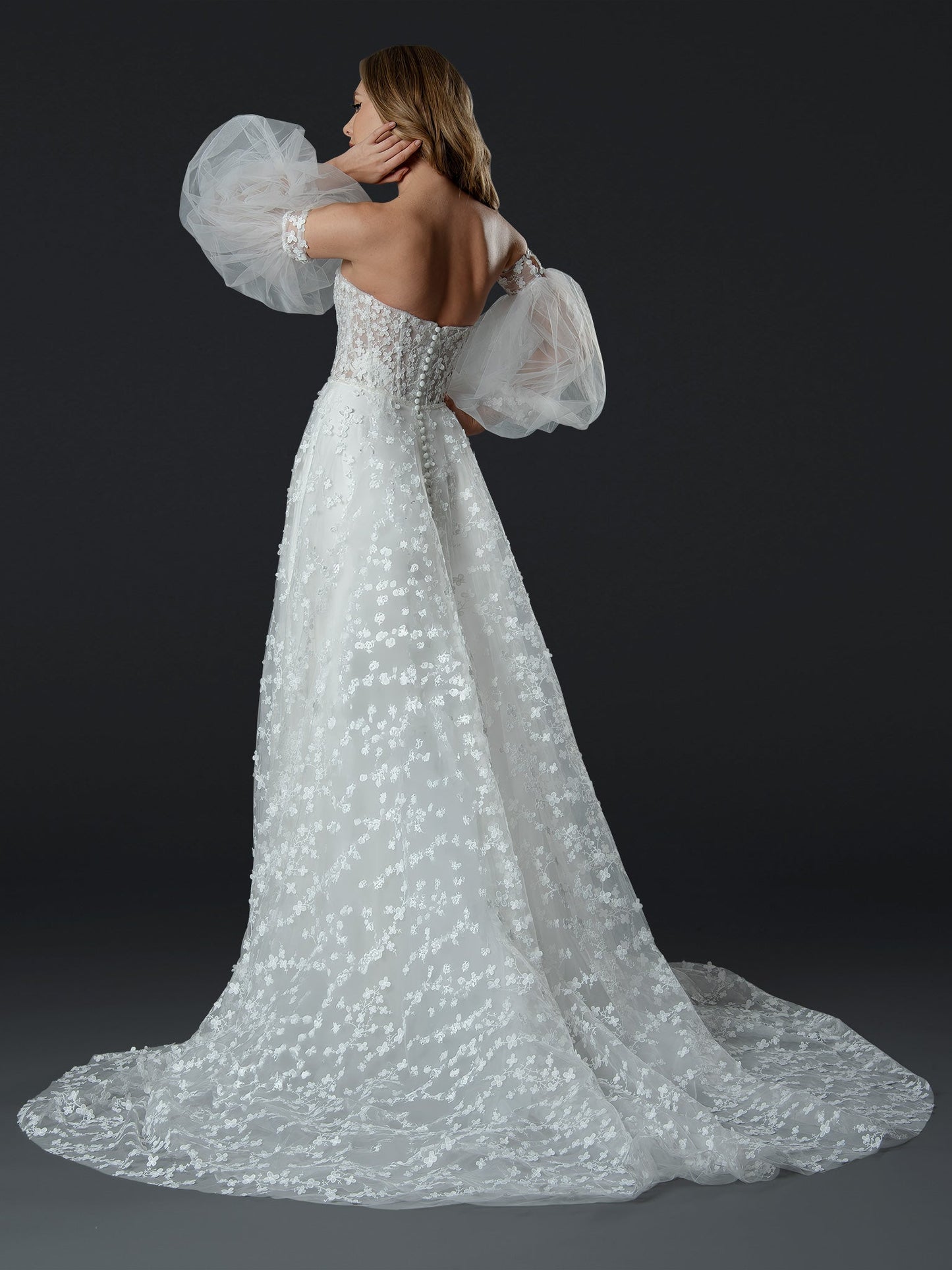 Wedding Dresses Long Bridal Simple Wedding Dress Off White