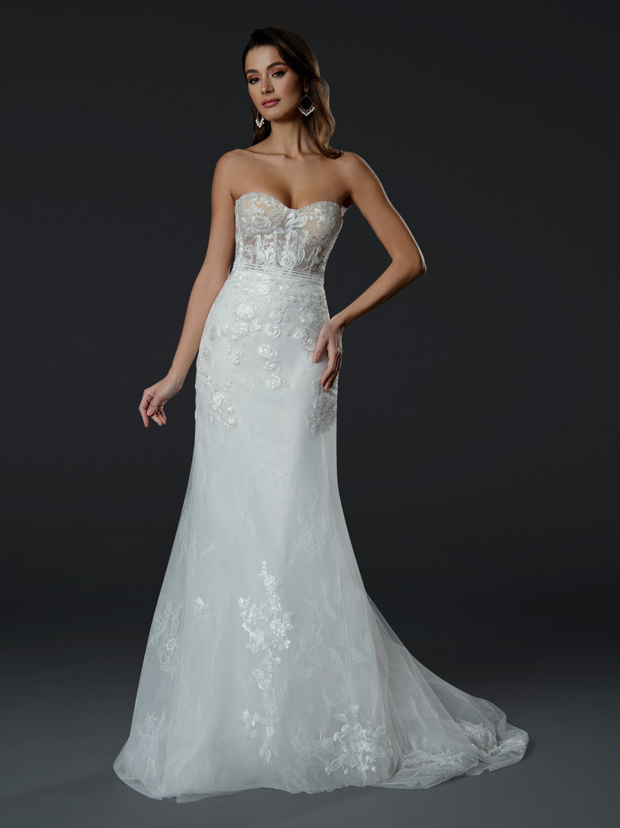 Wedding Dresses Simple Long Wedding Dress Off White