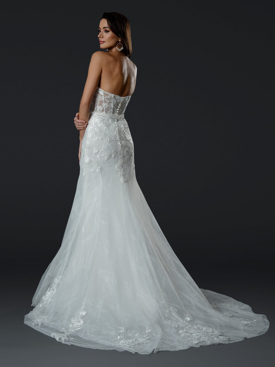 Wedding Dresses Simple Long Wedding Dress Off White