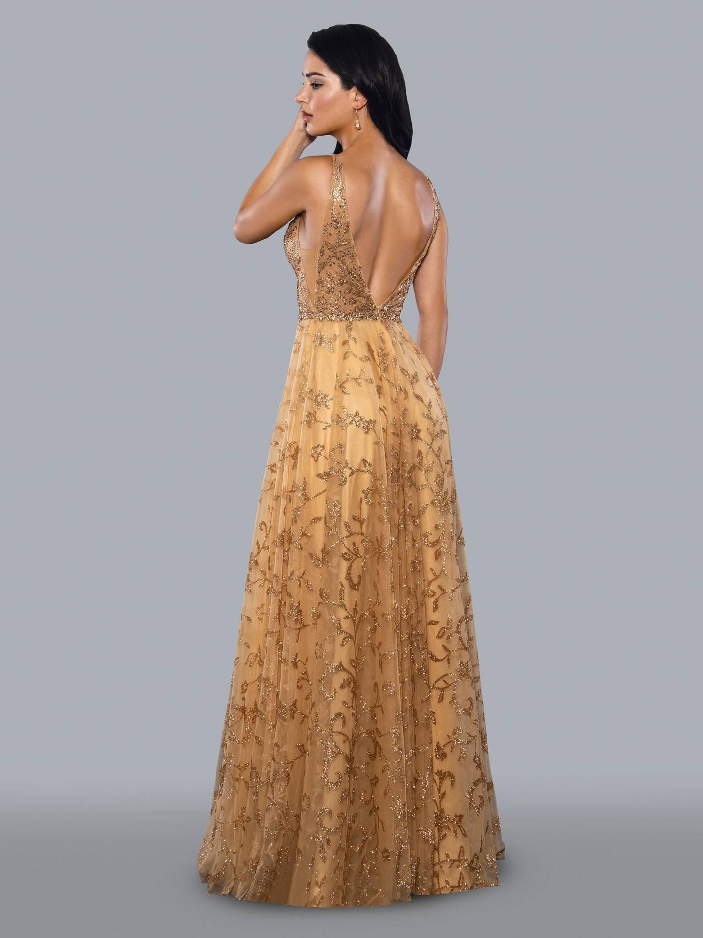 Stella Couture 21056 Sleeveless Long Prom Dress