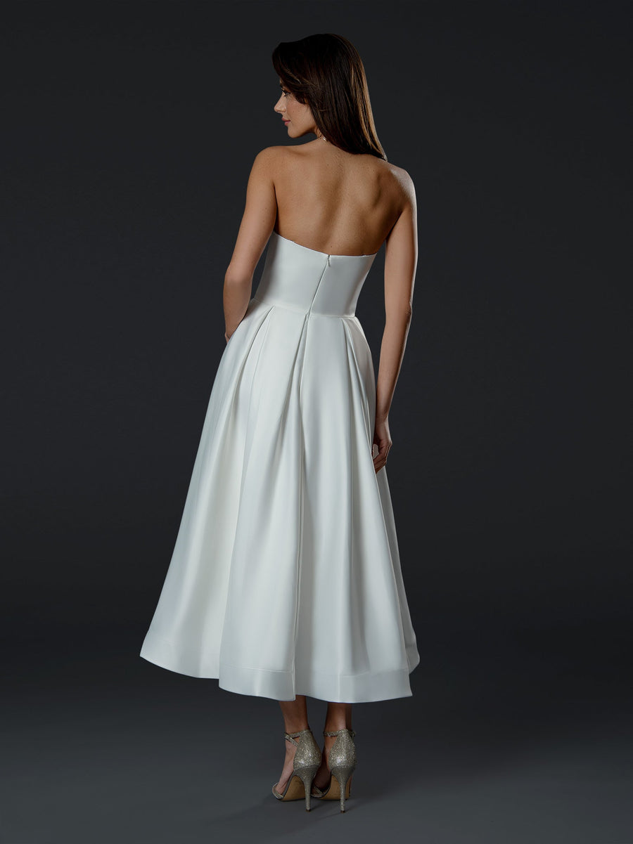 Wedding Dresses A Line Mini Length  Wedding Dress Off White