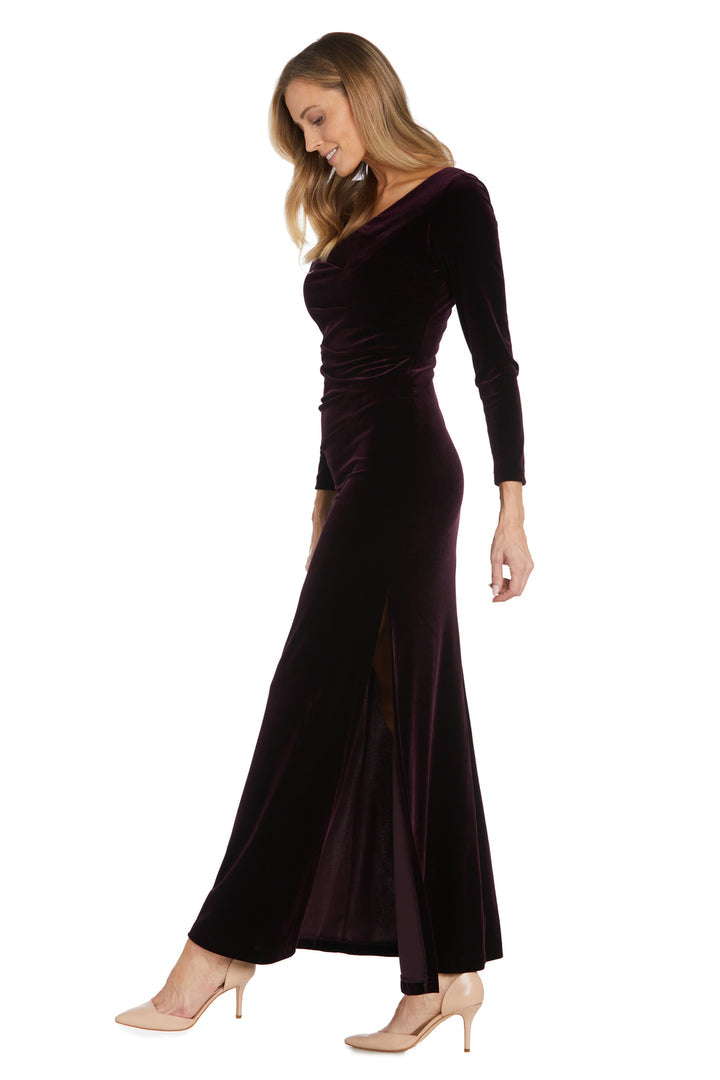 Formal Dresses Formal Long Sleeve Evening Dress Maroon