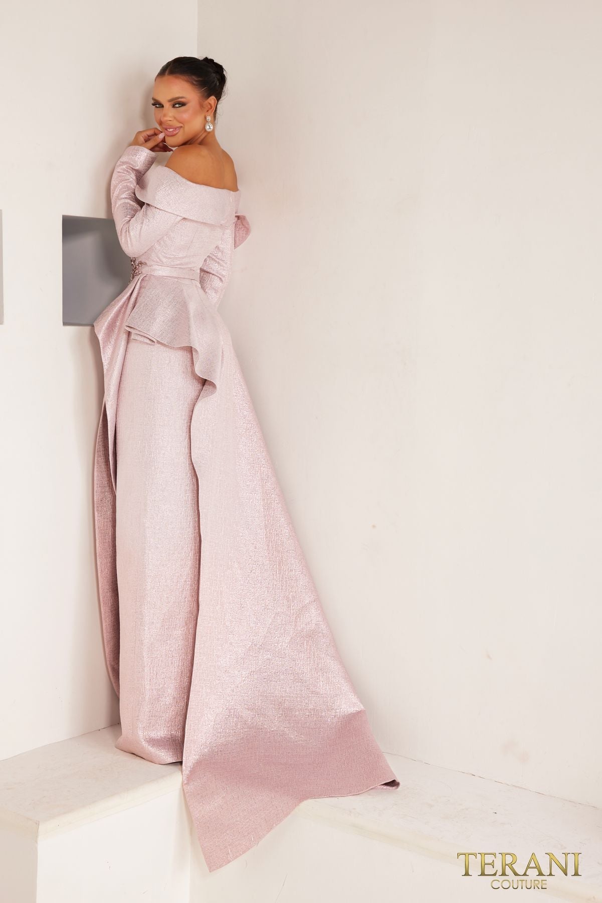 فستان سهرة رسمي طويل لأم العروس من Terani Couture 241M2743