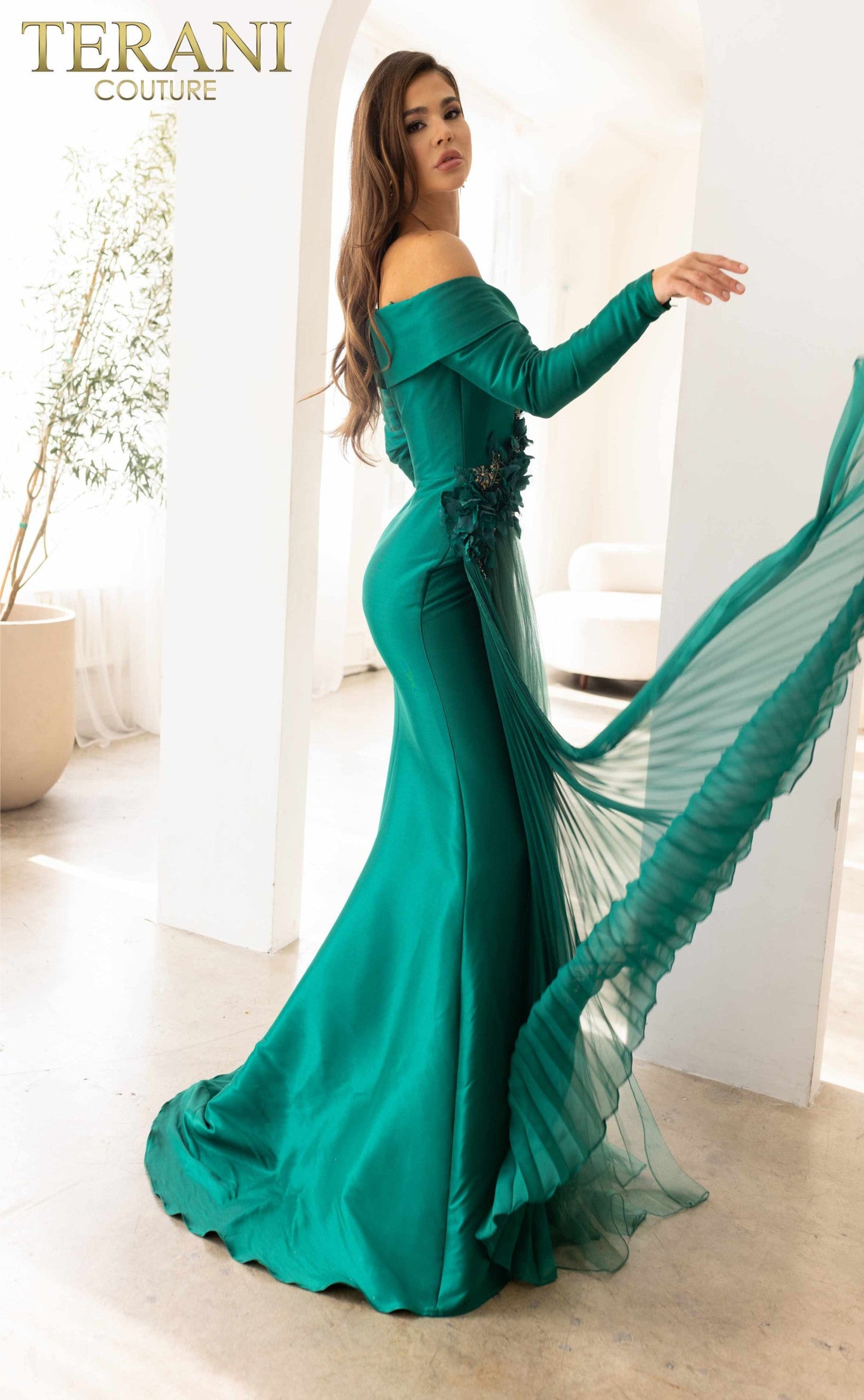 Formal Dresses Long Formal Fitted Evening Dress Emerald
