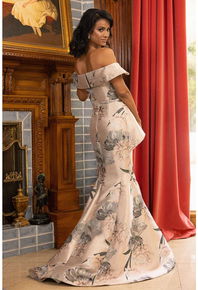 Prom Dresses Fitted Evening Long Formal Prom Dress Champagne