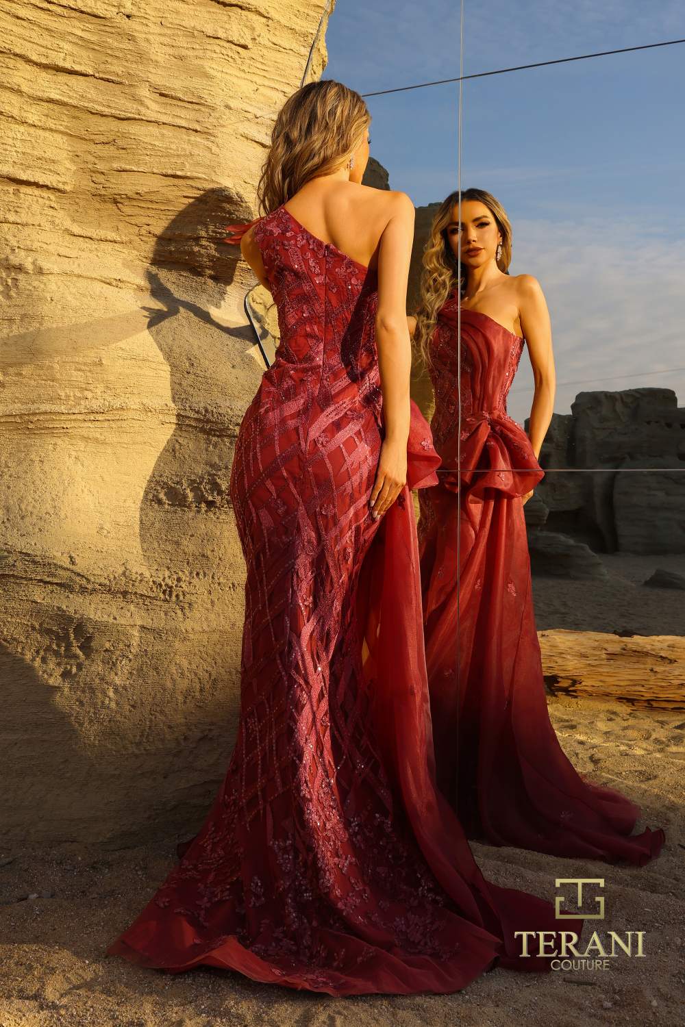 فستان سهرة رسمي طويل من Terani Couture 252GL5205