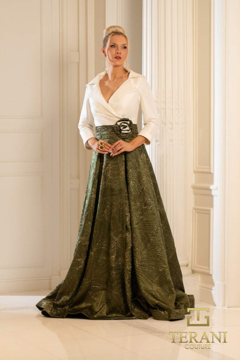 Mother of the Bride Dresses Long Formal Mother of the Bride A Line Dress Ivory Olive