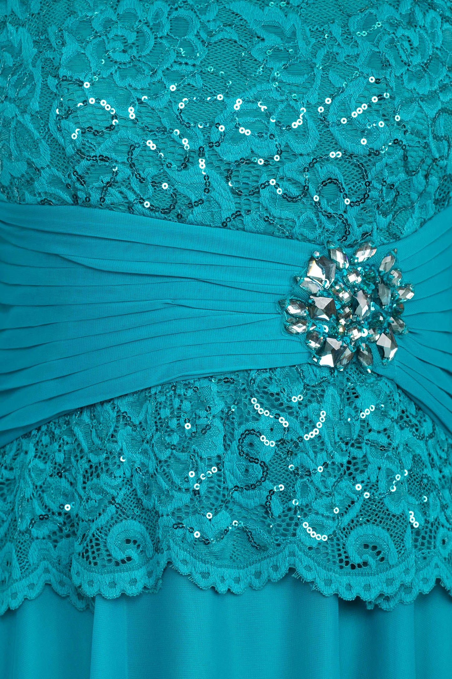 Mother of the Bride Dresses Long Sleeve Sequin A Line Chiffon Dress Jade