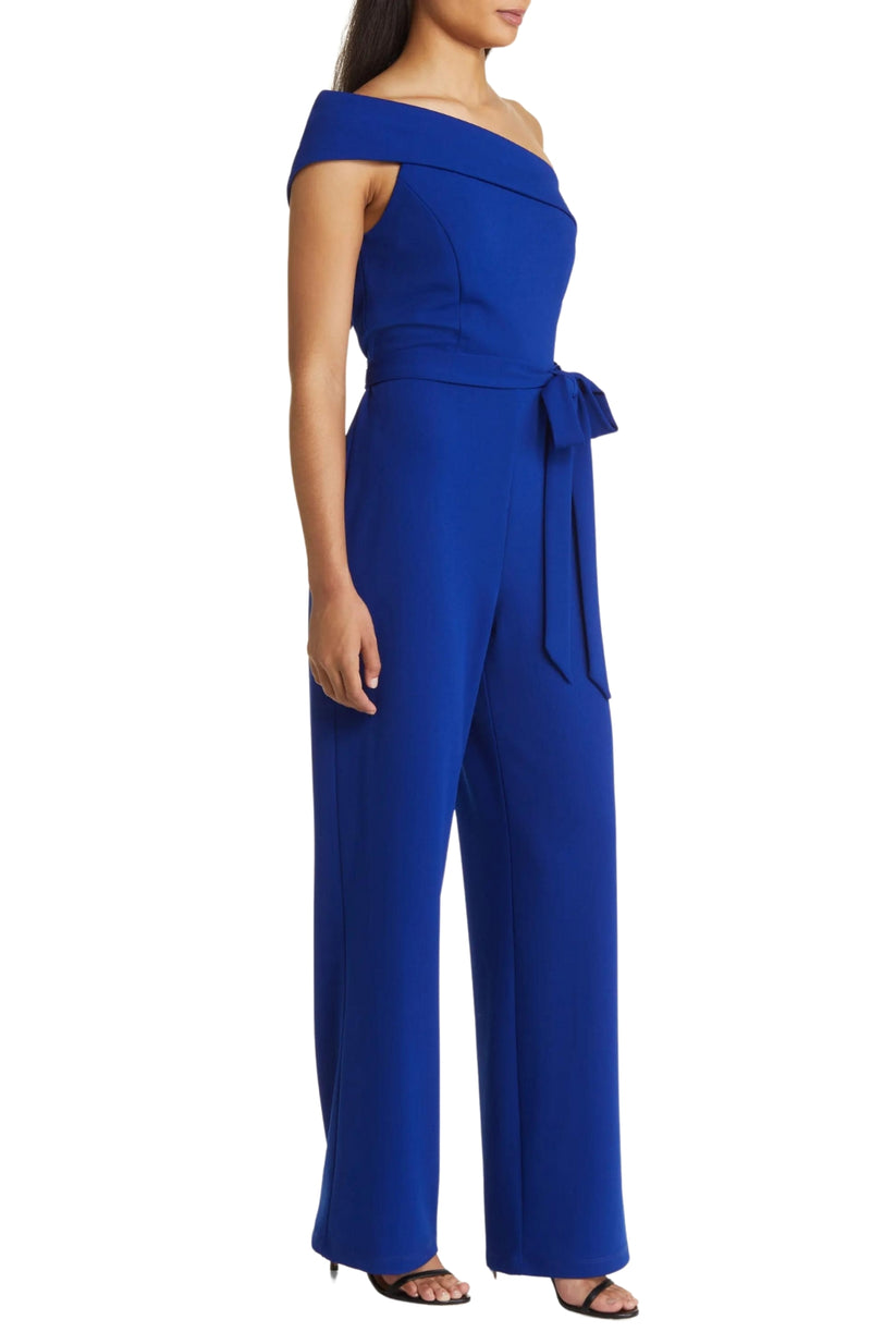 Jumpsuit Long Formal Belted Jumpsuit COBALT