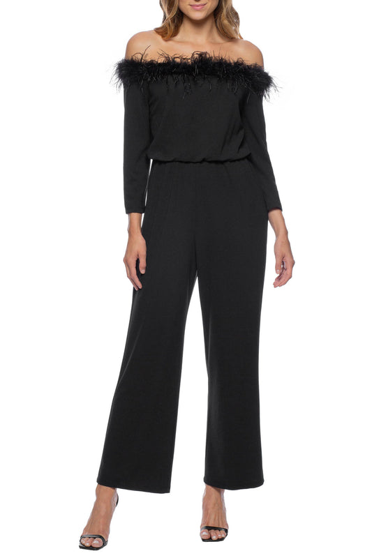 Jumpsuit Long Formal Blouson Jumpsuit  BLACK