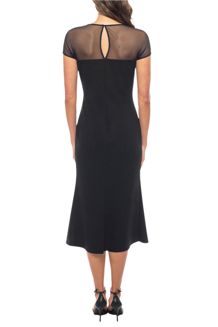 Cocktail Dresses Short Cocktail Fitted Midi Length Dress Black