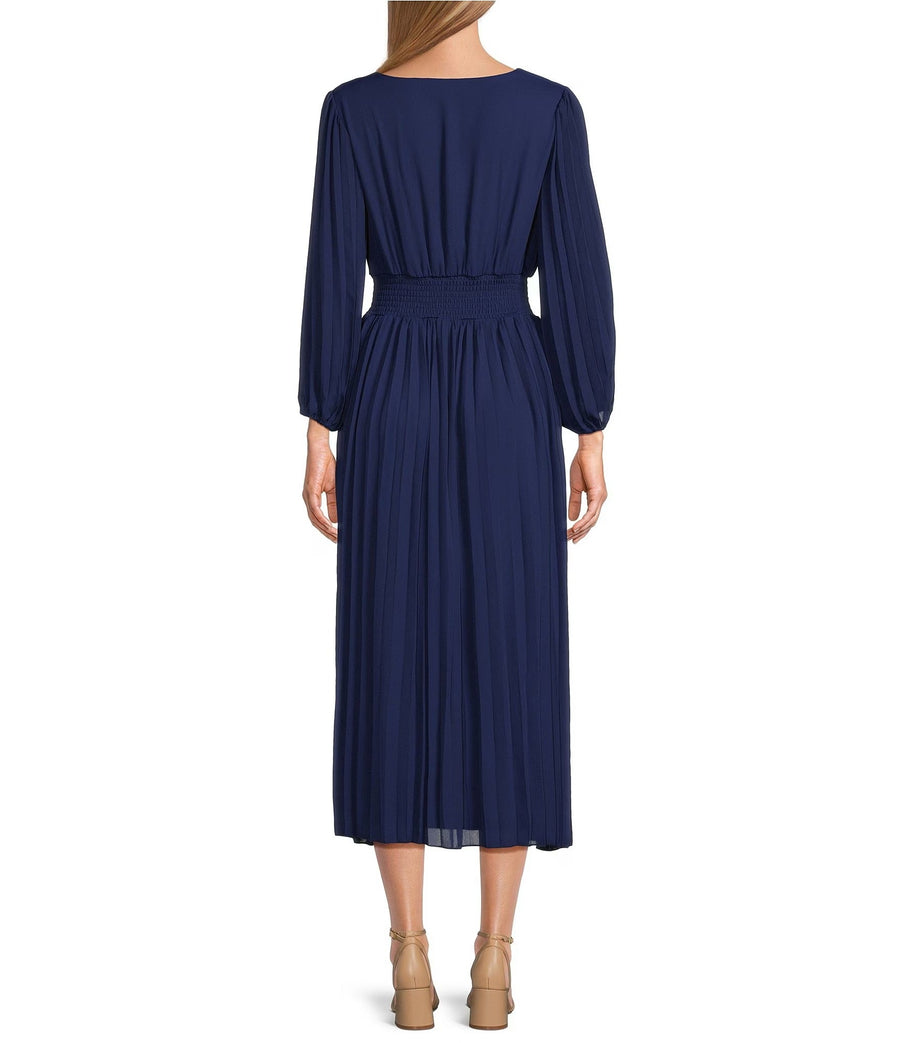 Mother of the Bride Dresses Pleated A Line Cocktail Maxi Dress Navy