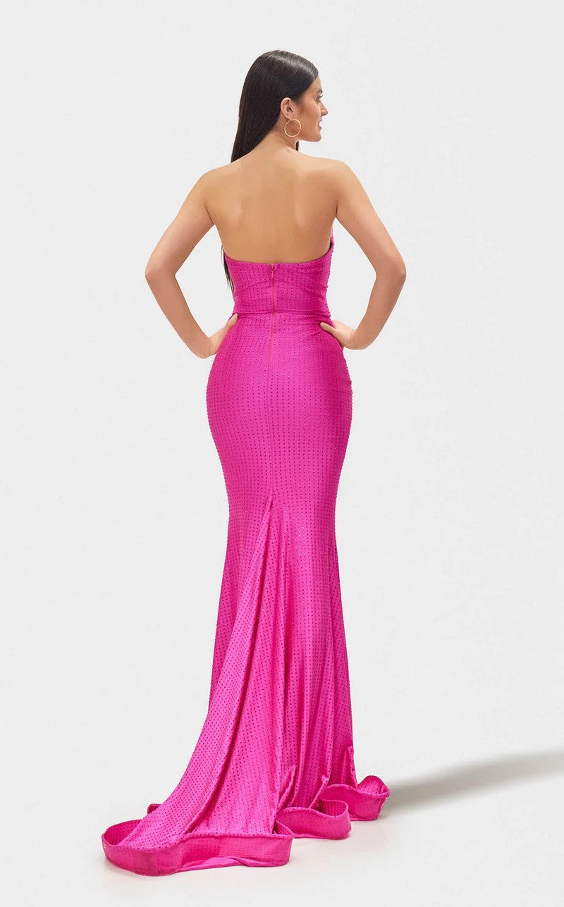 Prom Dresses Mermaid Long Formal Fitted Prom Dress Fuchsia