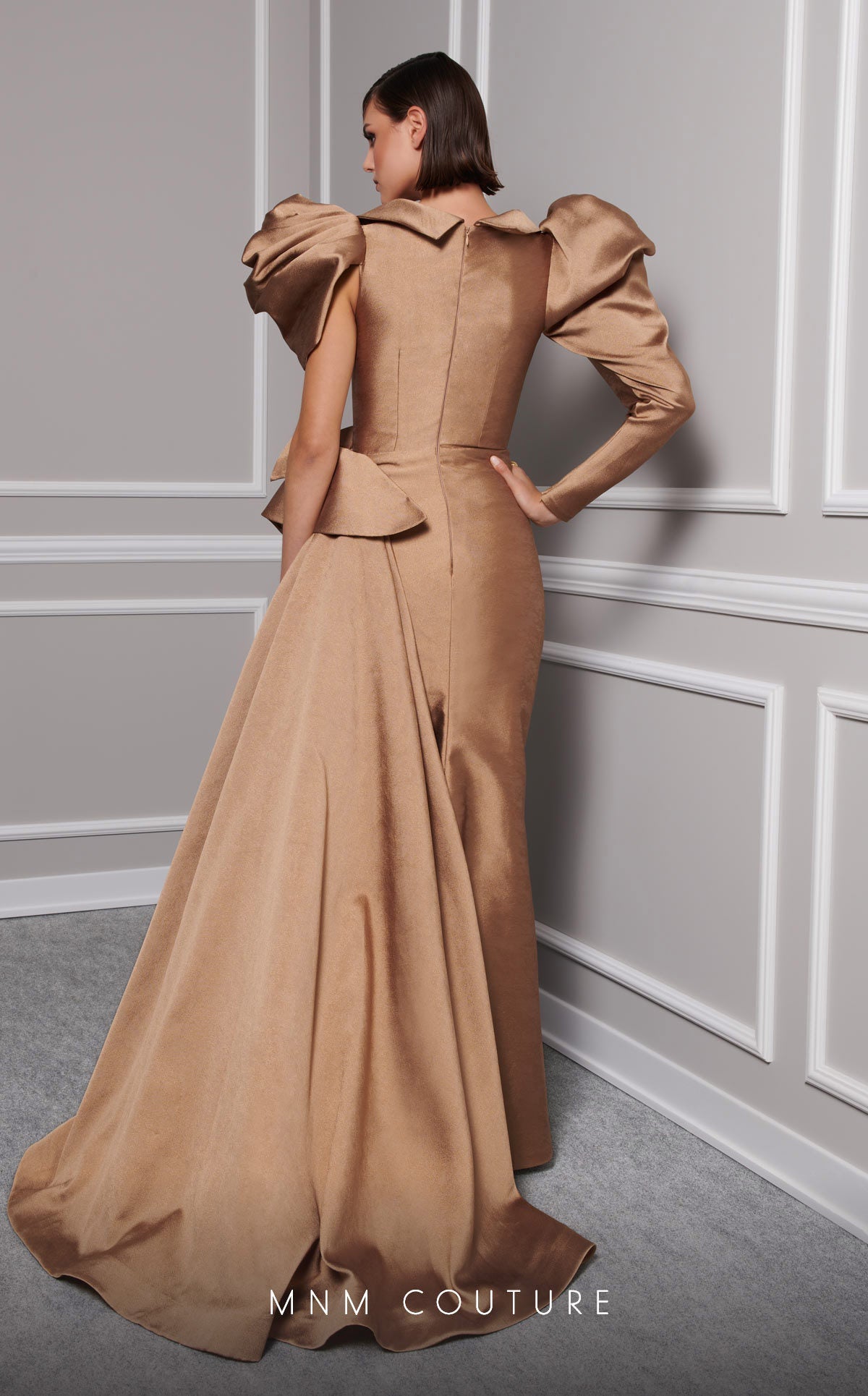 Formal Dresses Long Evening Gown Pleated Formal Dress Gold