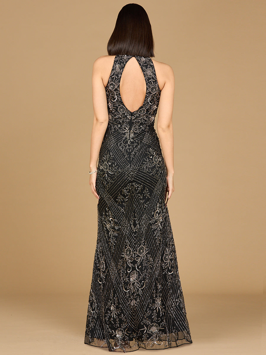 Formal Dresses Beaded Long Formal Evening Dress Black