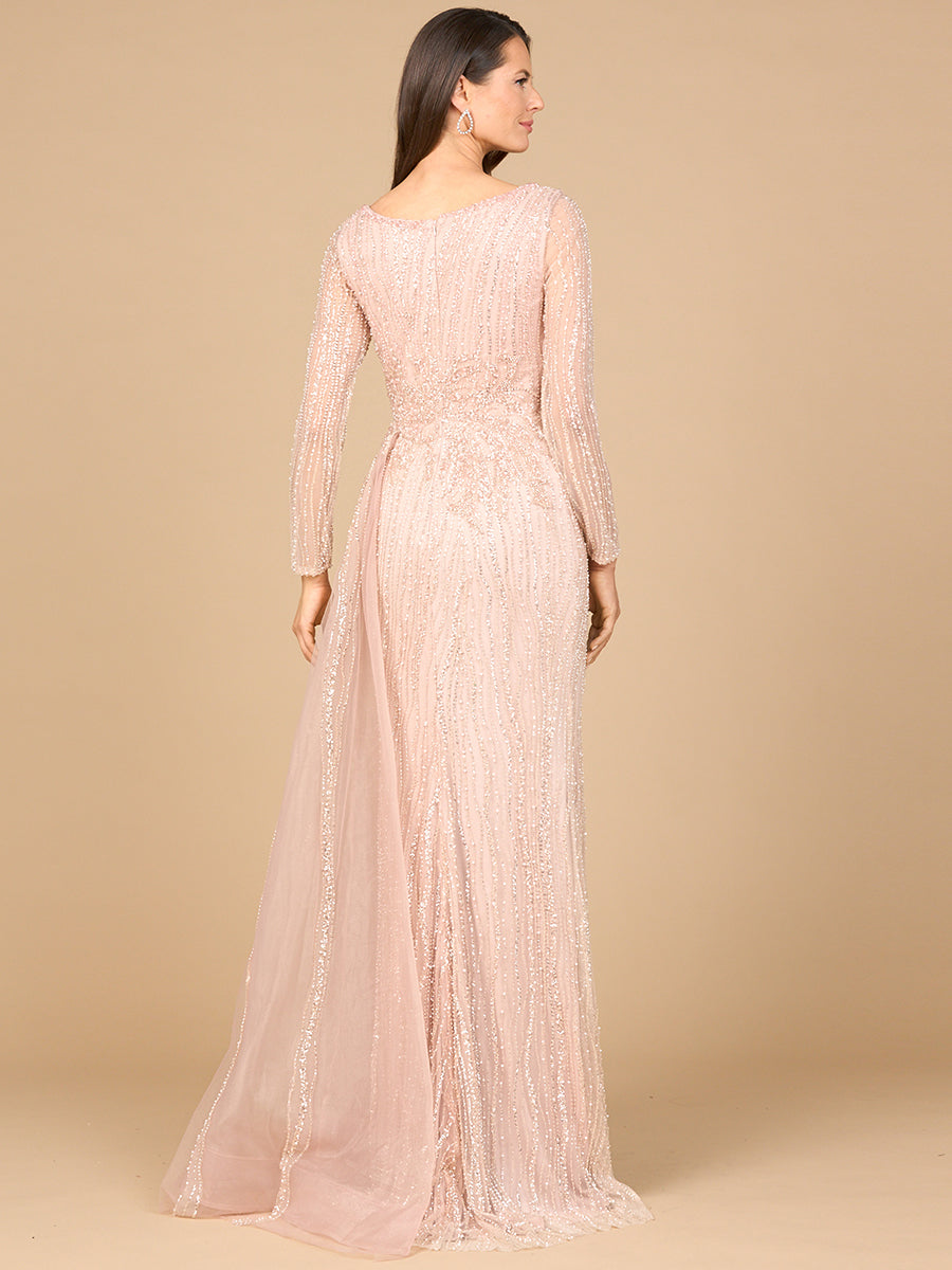 Formal Dresses Long Evening Lace Fitted Formal Dress Blush