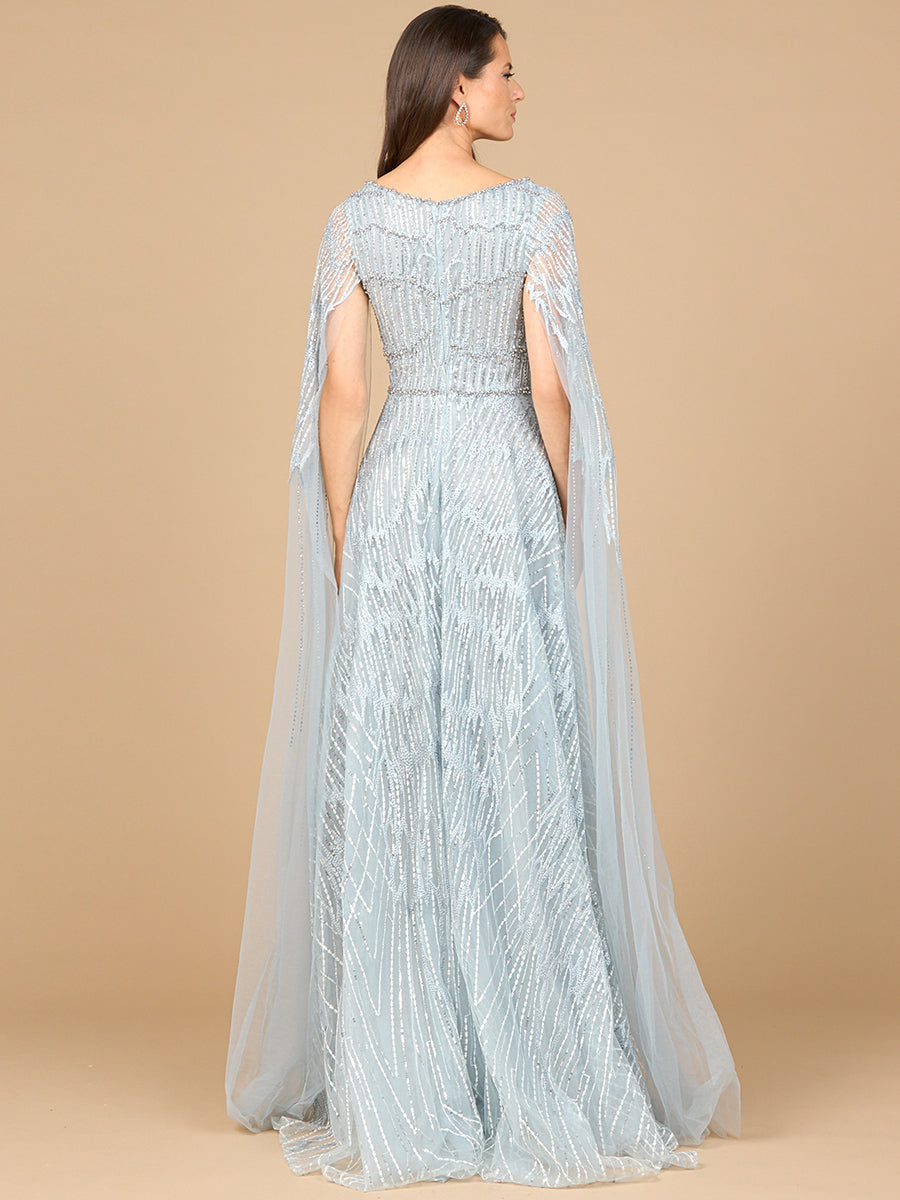 Formal Dresses Long A Line Formal Beaded Lace Evening Dress Light Blue