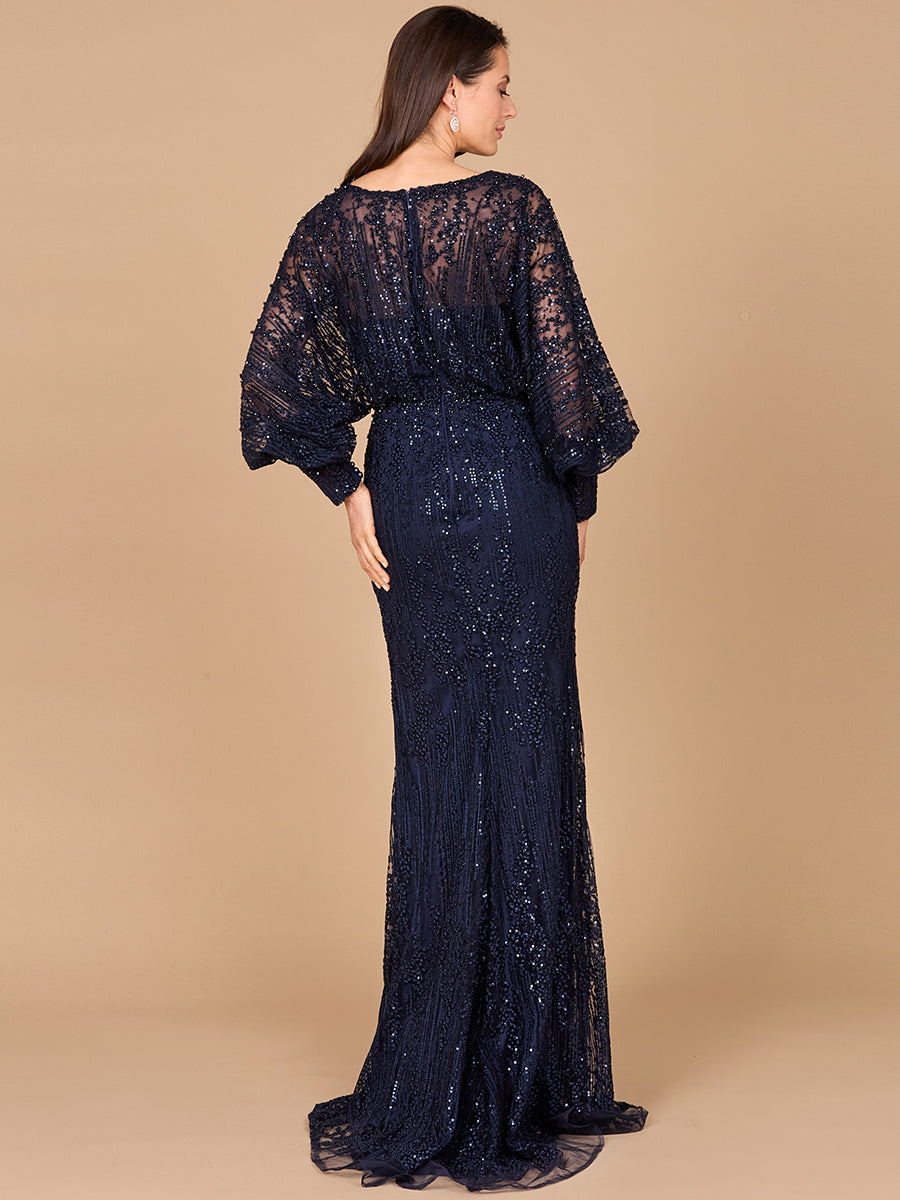 Mother of the Bride Dresses Long Sleeve Formal Mother of the Bride Dress Navy