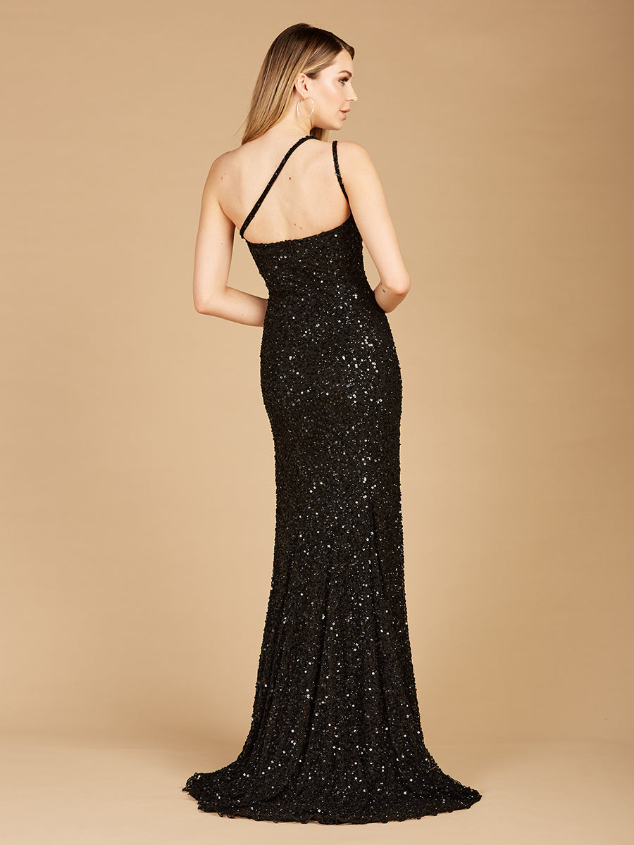 Formal Dresses Long Prom A Line Beaded Slit Formal Evening Dress Black