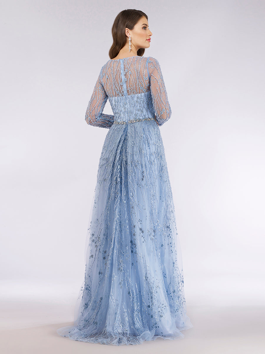 Mother of the Bride Dresses Long Lace Ball Gown Mother of the Bride Overskirt Dress Dusk