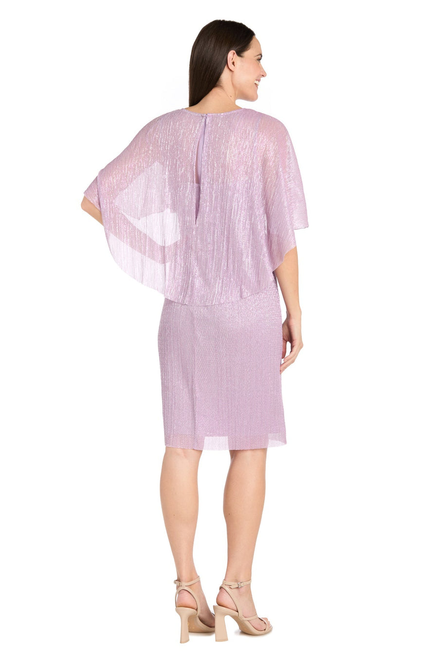 Cocktail Dresses Short Ruffle Cocktail Caplet Dress Magnolia