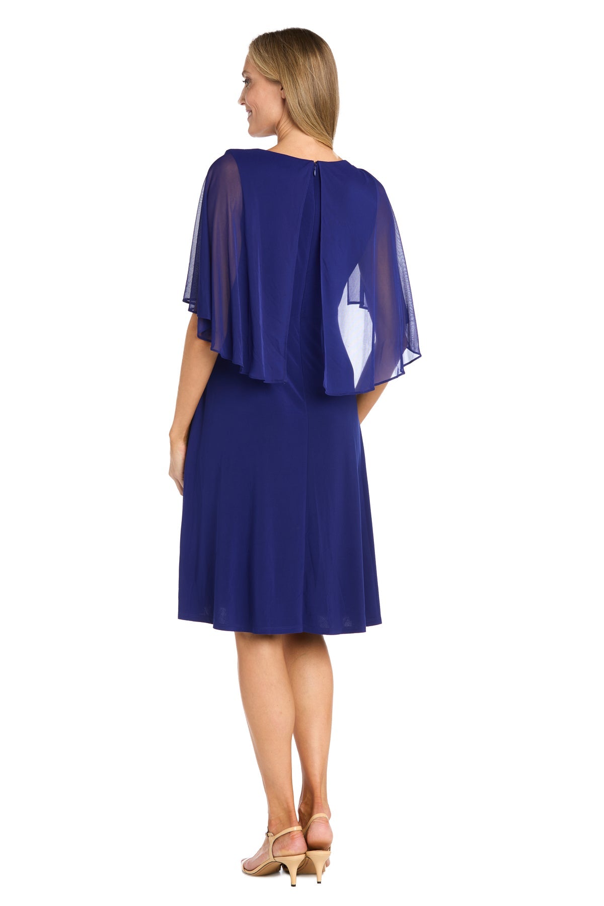 Cocktail Dresses Short Cocktail Slit Caplet Dress Royal