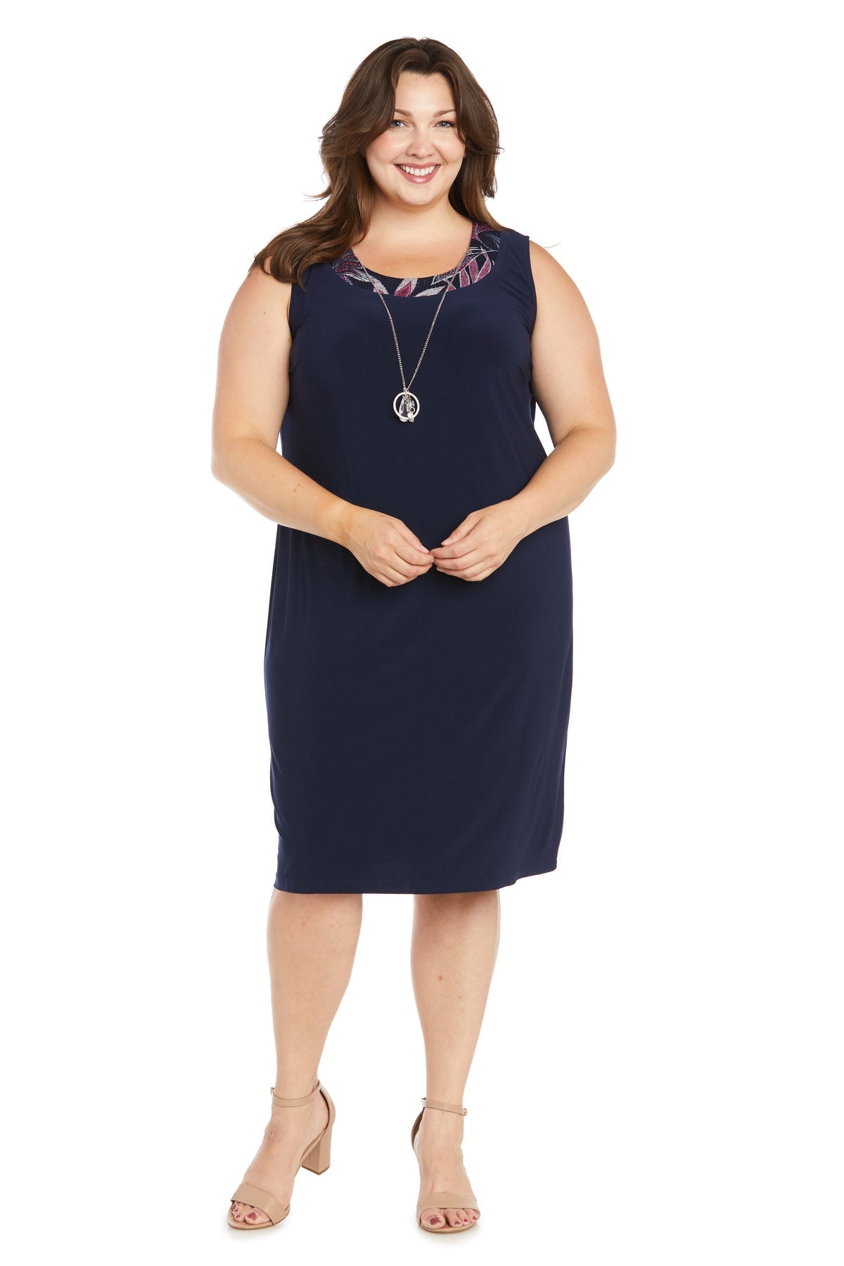 Plus Size Dresses Short Daytime Jacket Mother of the Bride Dress Indigo