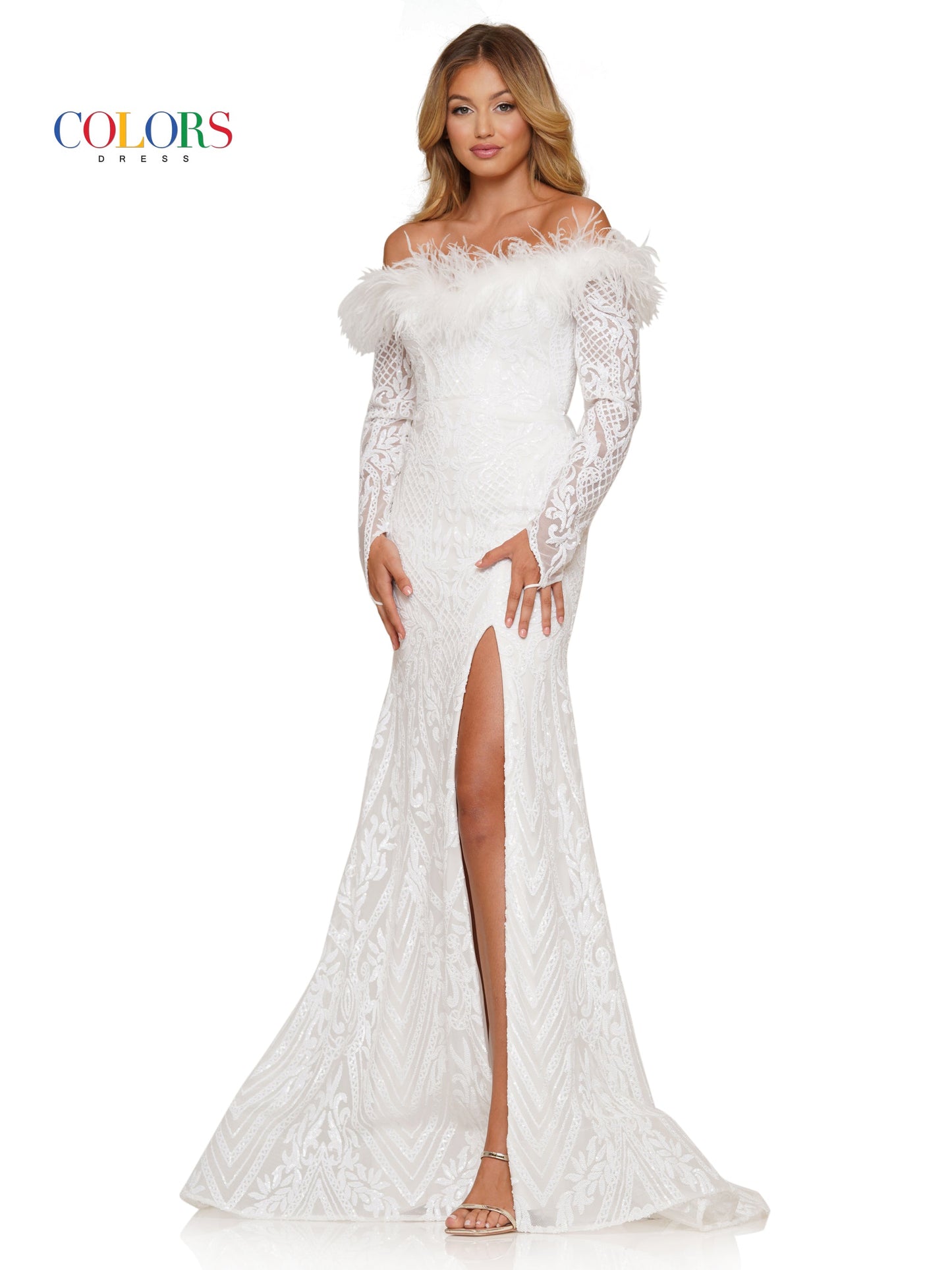 Prom Dresses Long Off Shoulder Formal Fitted Prom Dress Off White