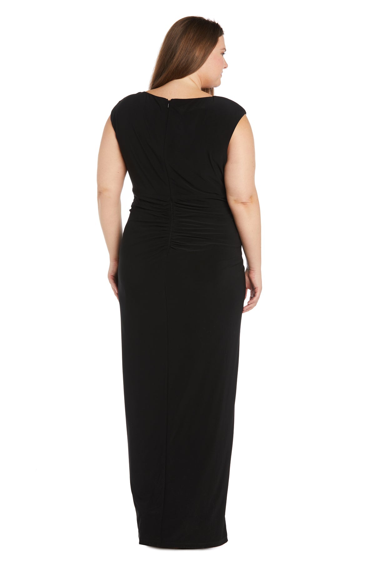 Plus Size Dresses High Low Top Formal Plus Size Dress  Black